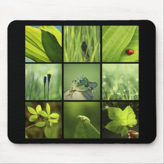 3x3 green nature photos Mousepad