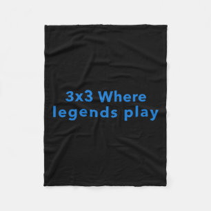 3x3 Where Legends Play Fleece Blanket