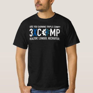 3XCOMP Men's T-Shirt - Black