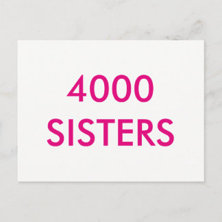 4000 Sisters Postcard