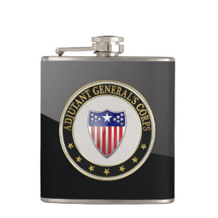 [400] Adjutant General's Corps Branch Insignia [3D Hip Flask