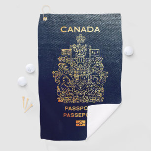 [400] Canadian Passport Cover Golf Towel