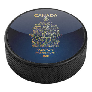 [400] Canadian Passport Cover Hockey Puck