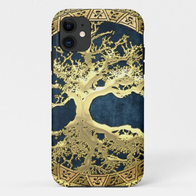 [400] Celtic Tree of Life [Gold] Case-Mate iPhone Case (Back)
