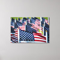 400 flags waving proudly in a field