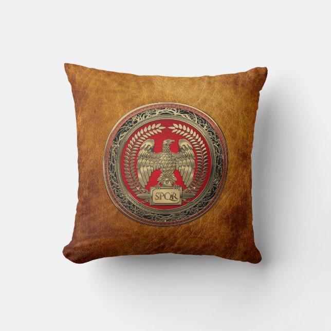 [400] Gold Roman Imperial Eagle Cushion (Front)