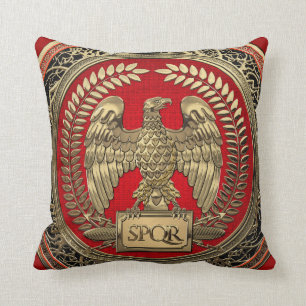 [400] Gold Roman Imperial Eagle Cushion