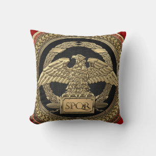 [400] Gold Roman Imperial Eagle on Gold Medallion Cushion