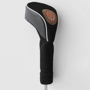 [400] Master Mason - Gold Square & Compasses Golf Head Cover