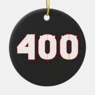 400 Number Ceramic Tree Decoration