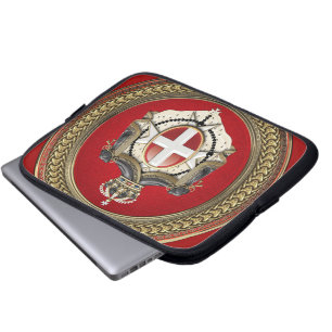 [400] Order of Malta - SMOM Coat of Arms Laptop Sleeve