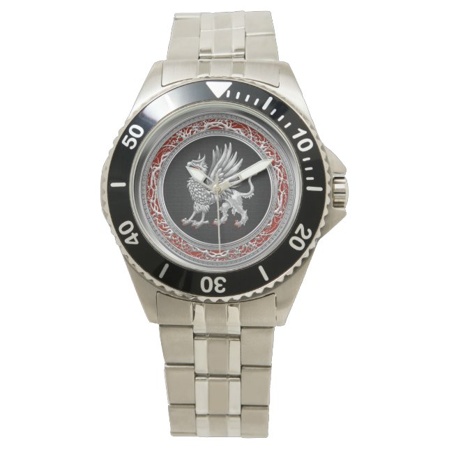 [400] Sacred Silver Griffin Watch (Front)