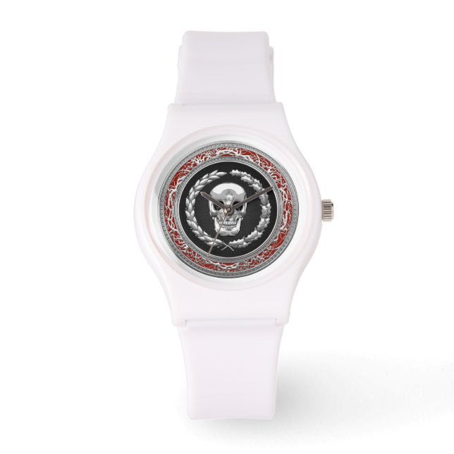 [400] Silver Skull Watch (Front)