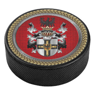 [400] Teutonic Order Coat of Arms Hockey Puck