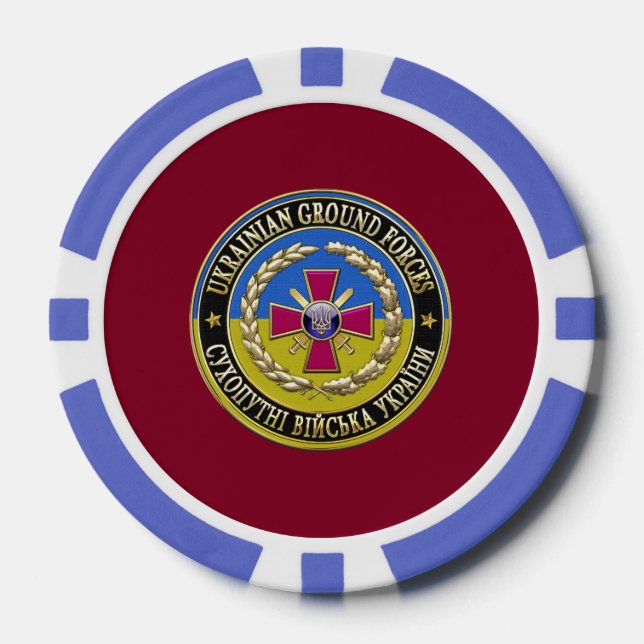 [400] Ukrainian Ground Forces [Special Edition] Poker Chips (Front)