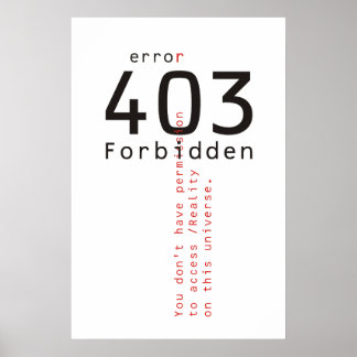 403 Forbidden Reality poster