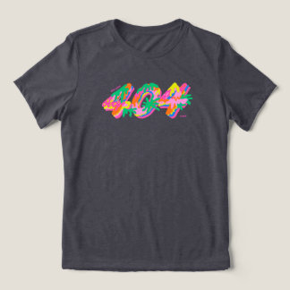 404 Coded Drip Typography PNG | Colourful Melting Tri-Blend Shirt
