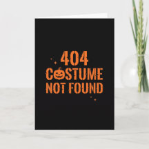 404 Costume Not Found Halloween