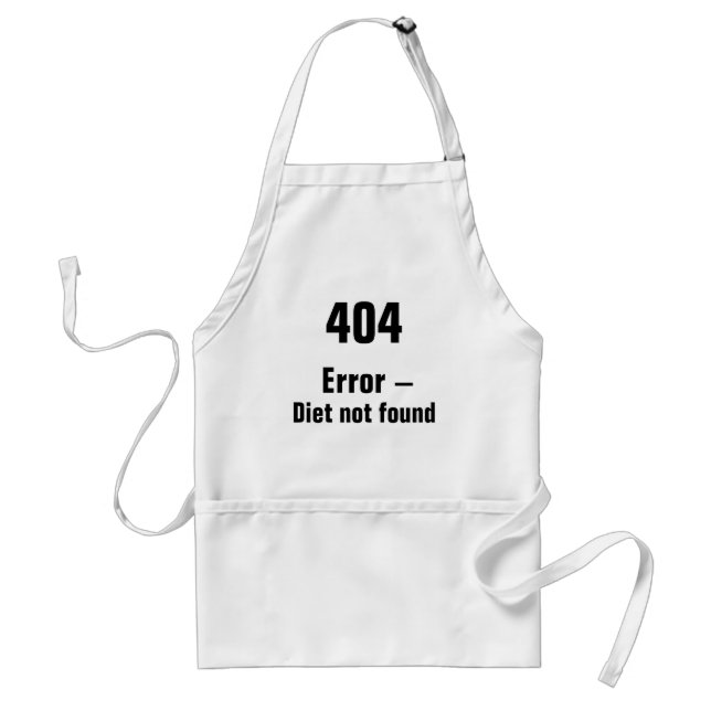 404 Error - Diet Not Found apron (Front)