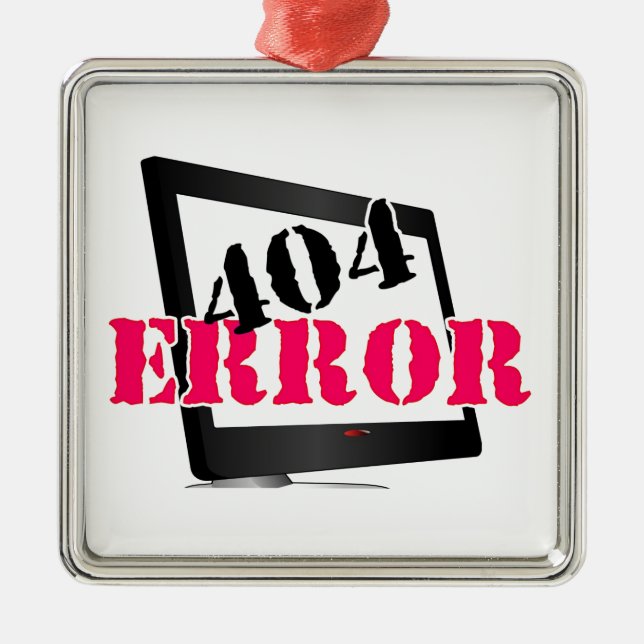 404 Error Metal Tree Decoration (Front)