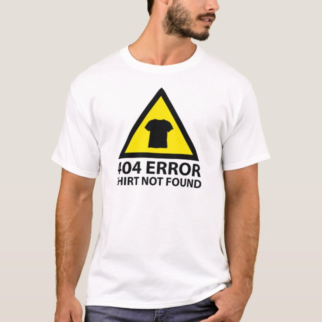 404 Error : Shirt Not Found (Front)