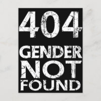 404 Gender not found - Agender Pride
