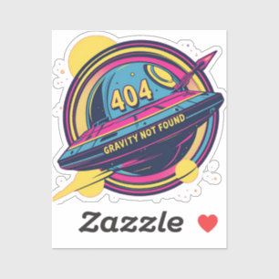 404 Gravity Not Found – Retro Space Pop Art