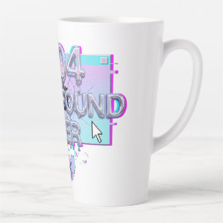 404 Not Found Her Y2K Glitch Funny Breakup Single  Latte Mug