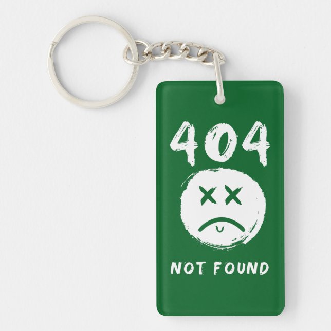 404 Not Found Key Ring (Front)