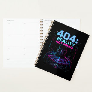 404 Reality Not Found Cyberpunk Spiral Planner