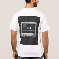 404: Sleep Not Found – Retro Gamer Glitch Tee
