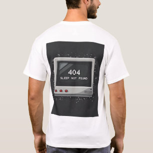 404: Sleep Not Found – Retro Gamer Glitch Tee