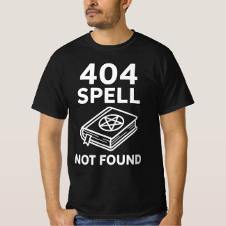 404 SPELL NOT FOUND | Wizard Tech Support Funny Ga T-Shirt