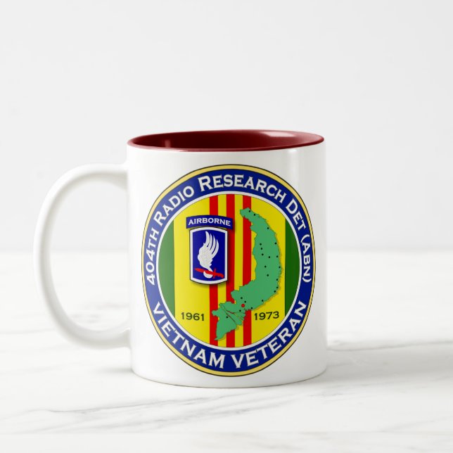 404th RRD-A 2 - ASA Vietnam Two-Tone Coffee Mug (Left)