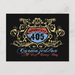 405 Carmageddon Postcard