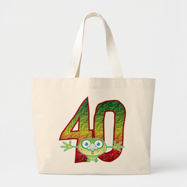 40 Age Ghoul Large Tote Bag (Front)