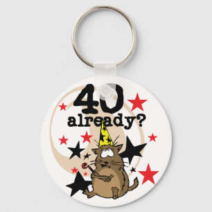 40 Already Birthday Key Ring