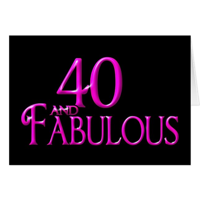 40 and Fabulous (Front Horizontal)