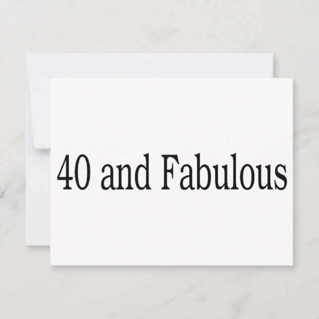 40 And Fabulous (Front)