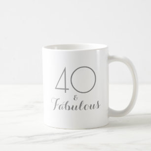 40 and Fabulous Birthday Gift Mug