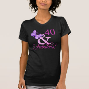 40 And Fabulous Birthday Gifts (Plum) T-Shirt