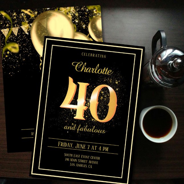 40 and Fabulous Birthday Invitation (Creator Uploaded)
