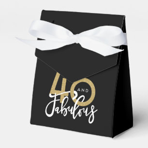 40 and fabulous  favour box