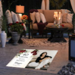 40 and Fabulous Glam Rose Floral Birthday Party Floor Decals<br><div class="desc">Elegant and classy dark red and burgundy floral roses with seed pearls on a splatter sepia coloured frame "40 and Fabulous" birthday party design by Holiday Hearts Designs.</div>