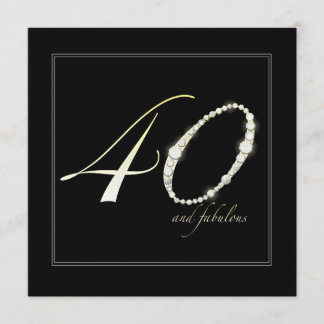 40 and Fabulous Invitation