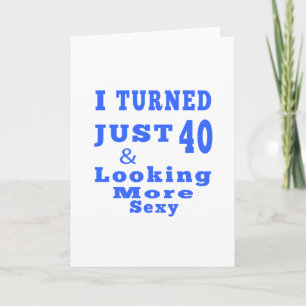 40 birthday designs card