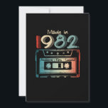 40 Birthday Gifts Year Old Made in 1982 Cassette Save The Date<br><div class="desc">Made in 1982 retro cassette tape is great birthday gifts idea for men women,  celebrate 40th birthday for your friends,  family with this. Get the 1982 40th birthday apparel makes for your dad,  mum,  brother,  sister,  husband,  wife,  girlfriend,  boyfriend</div>