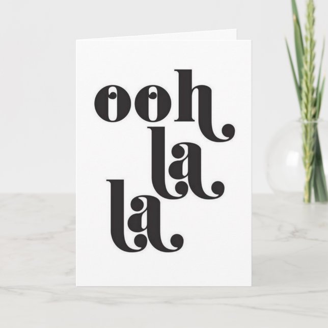 ***40 BIRTHDAY*** OOH LA LA CARD (Front)