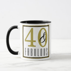 40 & Fabulous Birthday Celebration Mug