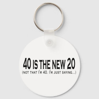 40 is the new 20 key ring